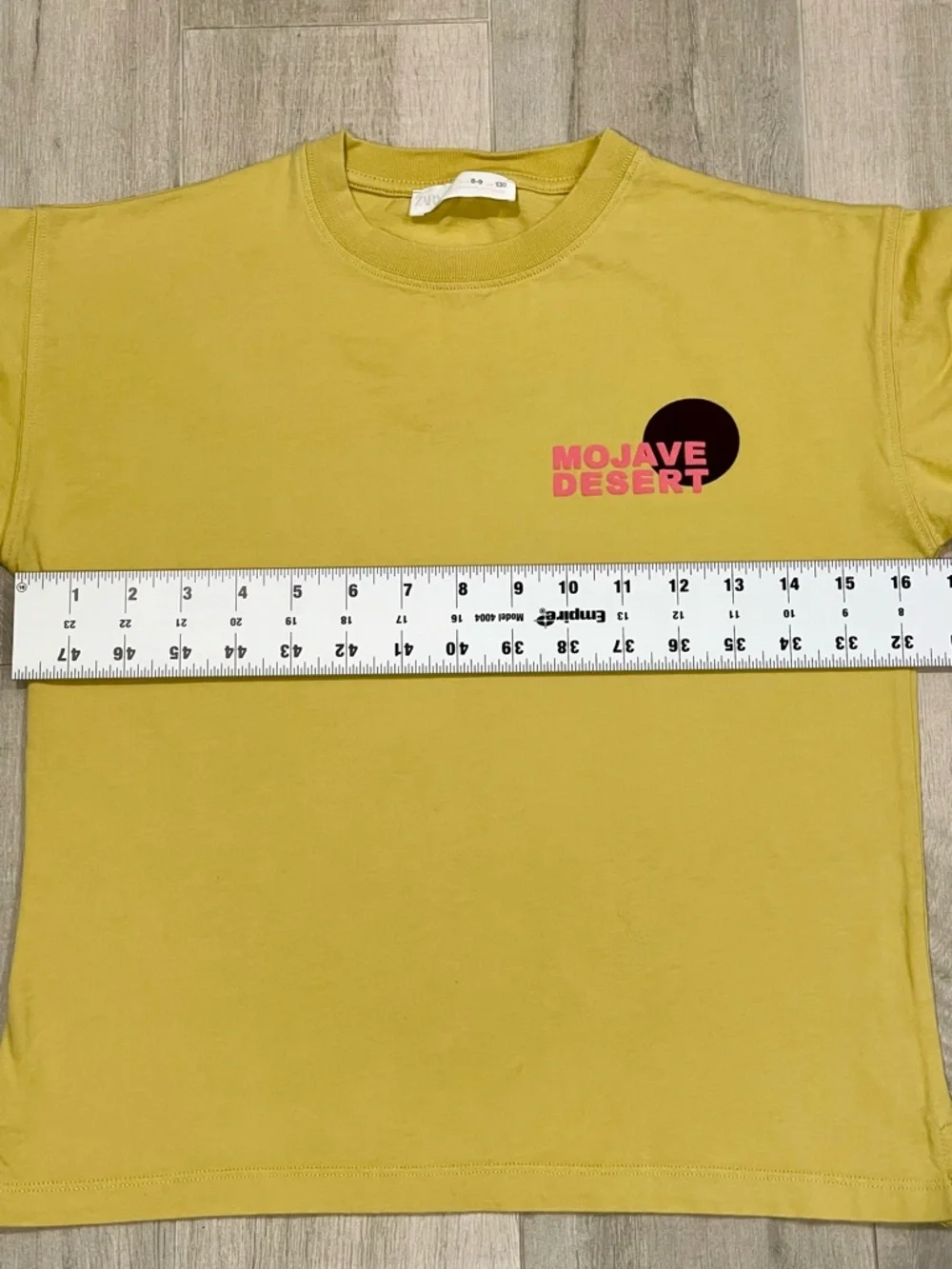 ZARA Boys Mojave Desert Graphic T-Shirt Yellow Size 8-9 (130cm) - Picture 4 of 7